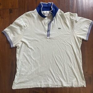 Lacoste Men's short sleeve Polo Shirt size 7 golf collared cotton